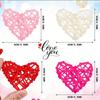 Valentine's Day Heart-shaped Rattan Ball Decoration, Vase and Bowl Filling, Decoration for Props, Window Decoration,  Decor