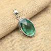 Fantastic Aqua Apatite Gemstone Handmade 925 Solid Sterling Silver Jewelry Pendant For Her