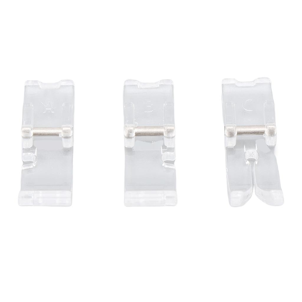 3 Pcs Sewing Machine Presser Foot Replacement for Designer Topaz 50 40 Sewing Machine Plastic Narrow Presser Feet