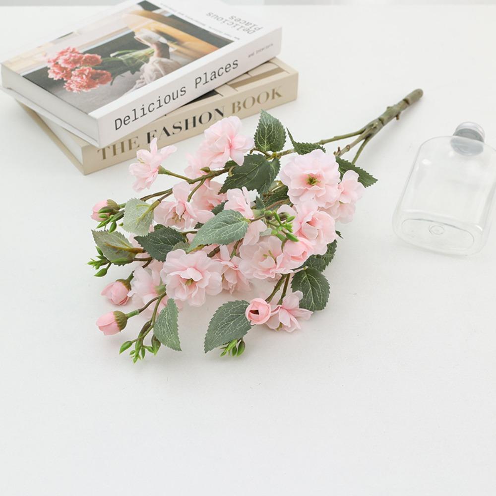 

Elegant Artificial Roses Flowers 5 Heads Fake Plants Silk Rose Bouquet Outdoor Garden Decor светло-розовый