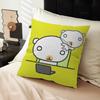 INS Puppy Seal Cartoon Decorative Room Aesthetics Pillow Case Home Decor Bedroom Sofa Bed Couch Pillow Cover 45x45
