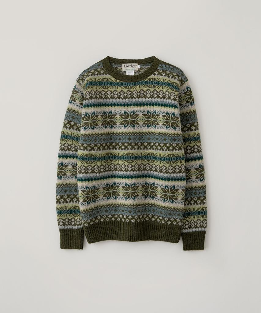 BLANKROOM All Over Fairisle Sweater_Scots Pine