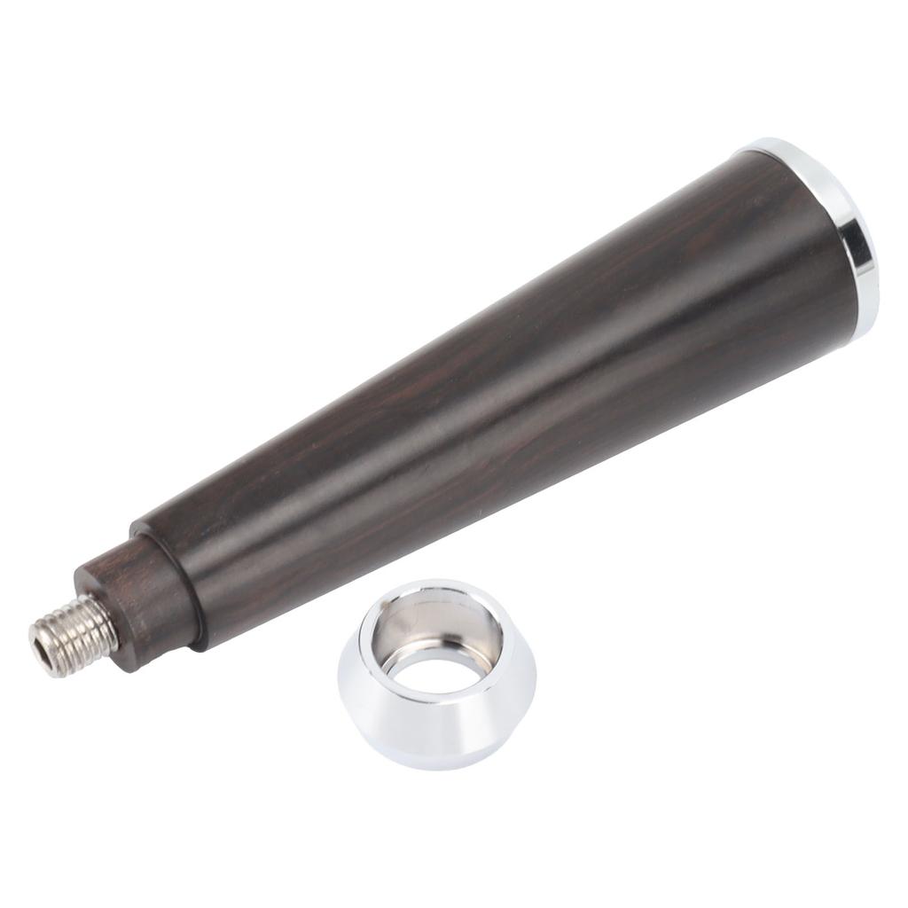 M10 Thread Coffee Filter Handle Replacement Steel Bottom Wooden Coffee Machine Handle with Buckle