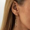 SHIXIN Unique Asymmetry Imitation Pearl Drop Earrings Women Creative Irregular Geometric Pendant Earrings Fashion Jewelry Gift