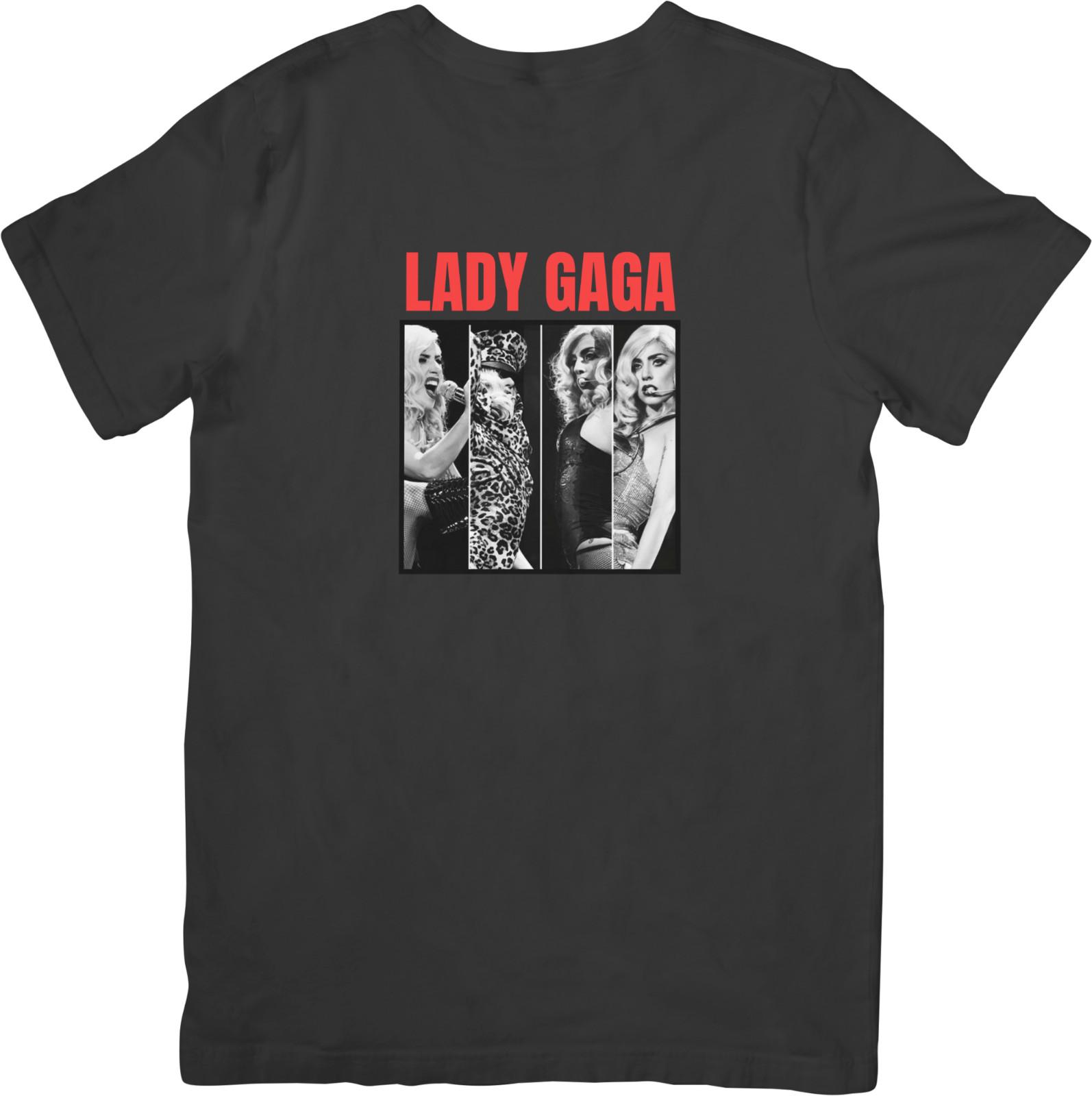 

Lady Gaga Music Unisex Fit suitable for Men Women Quality Cotton T-Shirt XXL