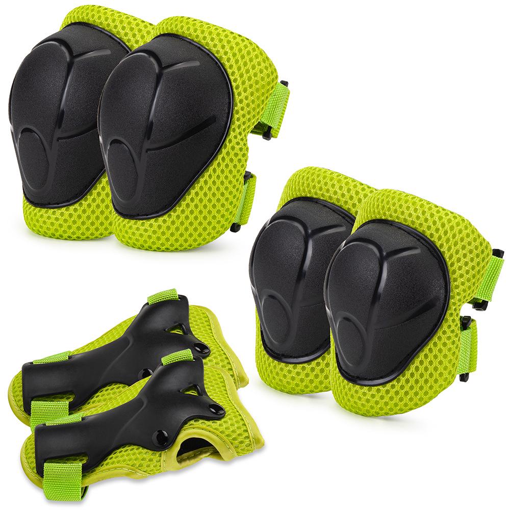 Kids' 6-Piece Protective Set: Knee & Elbow Pads for Skating, Skateboarding, Biking