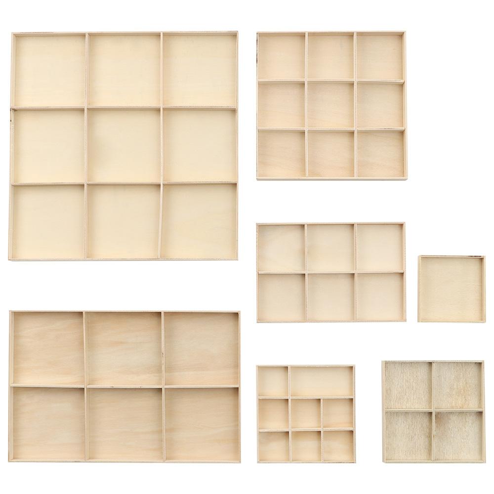 Topfständer Unterteilte Schublade Schreibtisch Organizer Bonsai Halter Aufbewahrung Holzkiste Blumentopf Holztablett