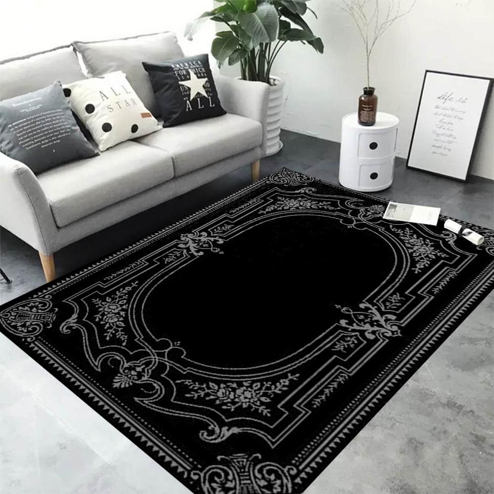Bohemia Mandala Geometric Area Rug Carpet for Home Living Room Bedroom Sofa Doormat Kitchen Decor, Kid Anti-Slip Floor Mats