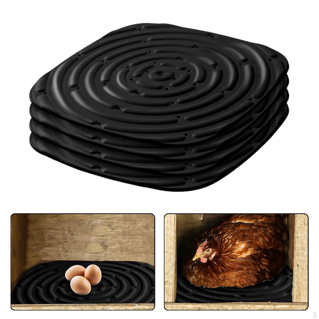 4 Pack Chicken Nesting Box Pads, Washable Pads for Indoor And Outdoor Garden Lawn