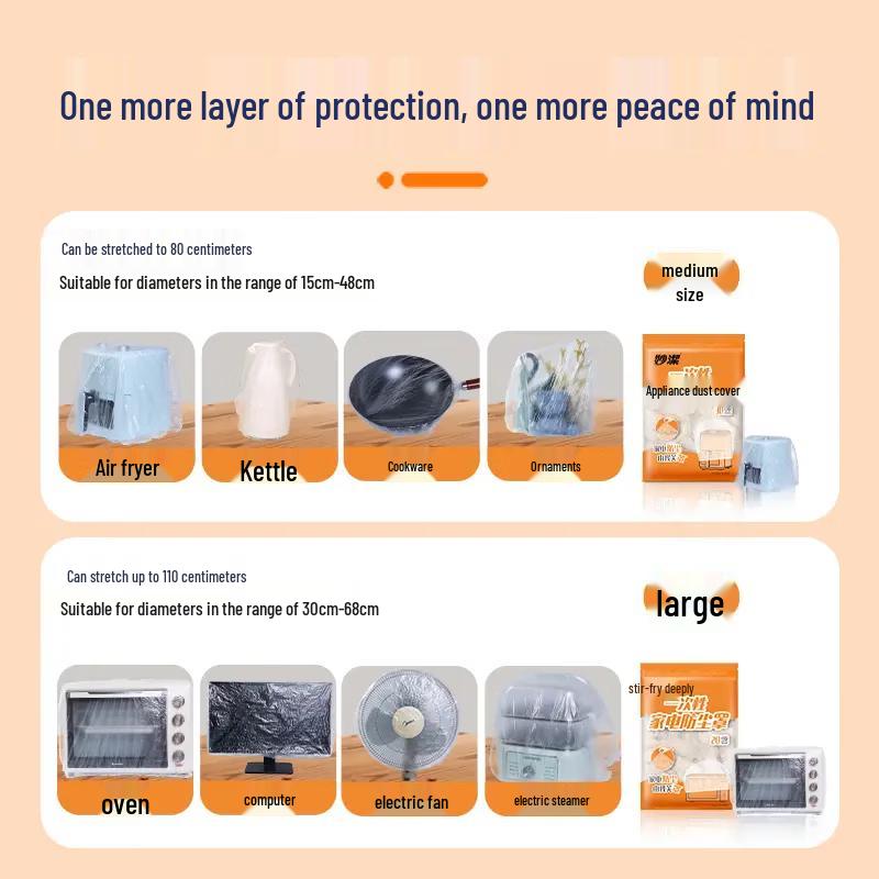 MiaoJie Disposable Kitchen Appliance Dust Covers