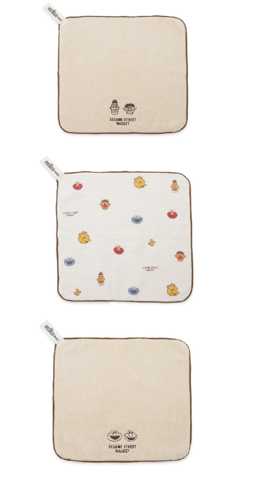 

Sesame Street Market Face Pattern Towel Set of 3 (SSMBGG239712) Baby Beg F