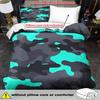 2/3Pcs Camouflage Print Duvet Cover Set 100% Polyester Soft Breathable Bedding With Pillowcases Machine Washable All Season