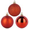 Shatterproof Christmas baubles red 5 cm 16 pcs.