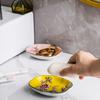 Creative Painted Flowers Ceramic Soap Dish Toilet Hand Wash Soap Dish Bathroom Accessories Hotel Bathroom Soap Dish Storage Tray