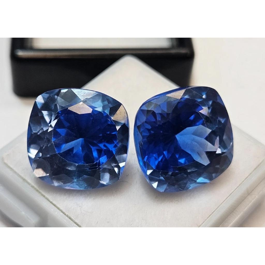 Natural Pitambari Sapphire 20+ Ct Cushion Cut Certified Fabulous Loose Gemstone