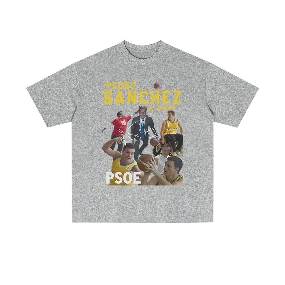 Pedro Sanchez Spanien PSOE Lustiges Meme T-Shirt 2026 Sommer Herren Damen Lässig Vintage Baumwoll-T-Shirt Mode Kurzarm Top