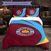 Juego de Ropa de Cama de 3 Piezas de Fútbol West Ham United Suave Juego de Funda Nórdica con Fundas de Almohada Juego de Decoración de Dormitorio Impreso para el Hogar