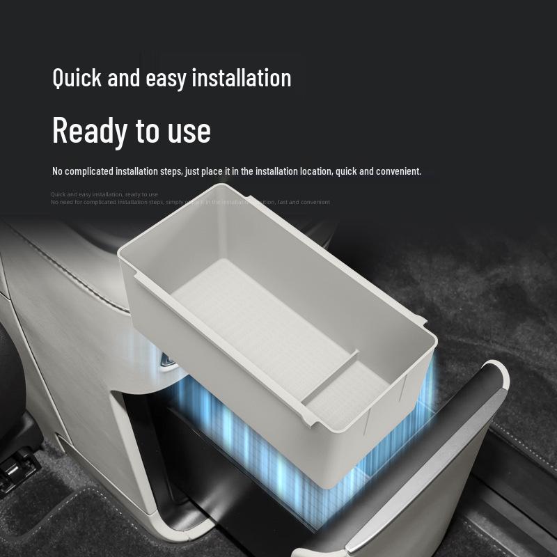 Fits 26 NIO ES9 Models: Center Console Silicone Anti-slip Mat & Refrigerator Storage Box Car Accessory.