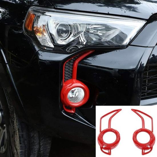 Car Front Fog Light Lamp Frame Cover Trim Bezels For 4Runner SR5/TRD Pro 2010+