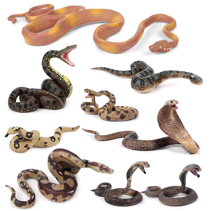 Large Snake Simulation Model - Giant Python & Cobra Children's Toy Ornament