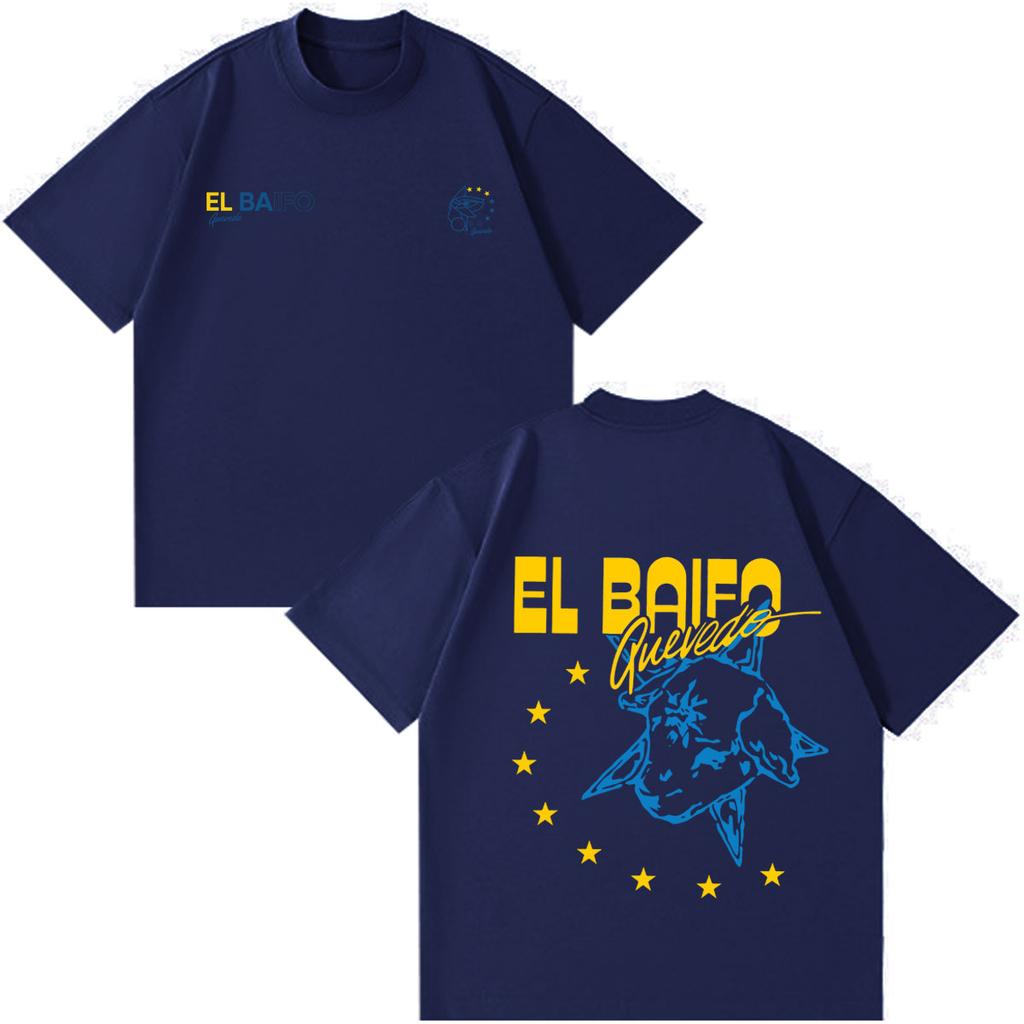 Quevedo El Baifo Album 2026 Tour Print T Shirt Unisex Unisex Fashion Clothing Tshirt Shortsleeved Cotton Casual Oneck Tshirts