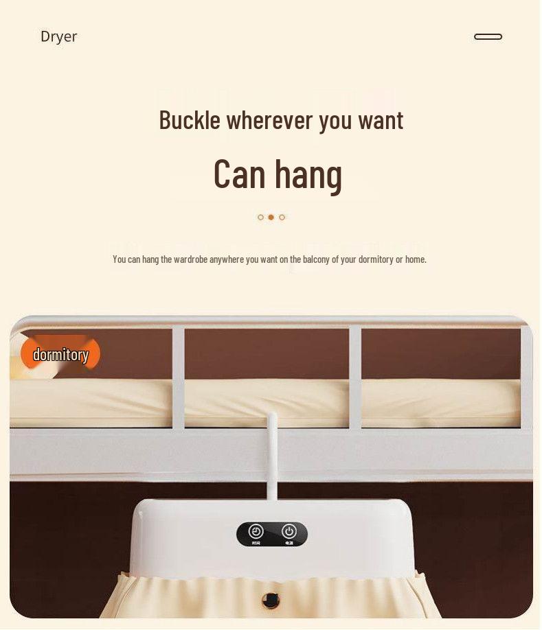 Uscător de haine portabil, pliabil, esențial, cu uscare la aer și sterilizare—Perfect pentru sezonul ploios și locuința studențească