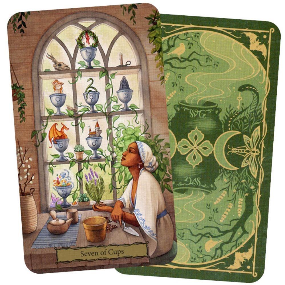 10.3*6cm Tarot of The Witch's Garden 78 Pcs Cards Manifestation and Magic Await You In The Witch's Garden