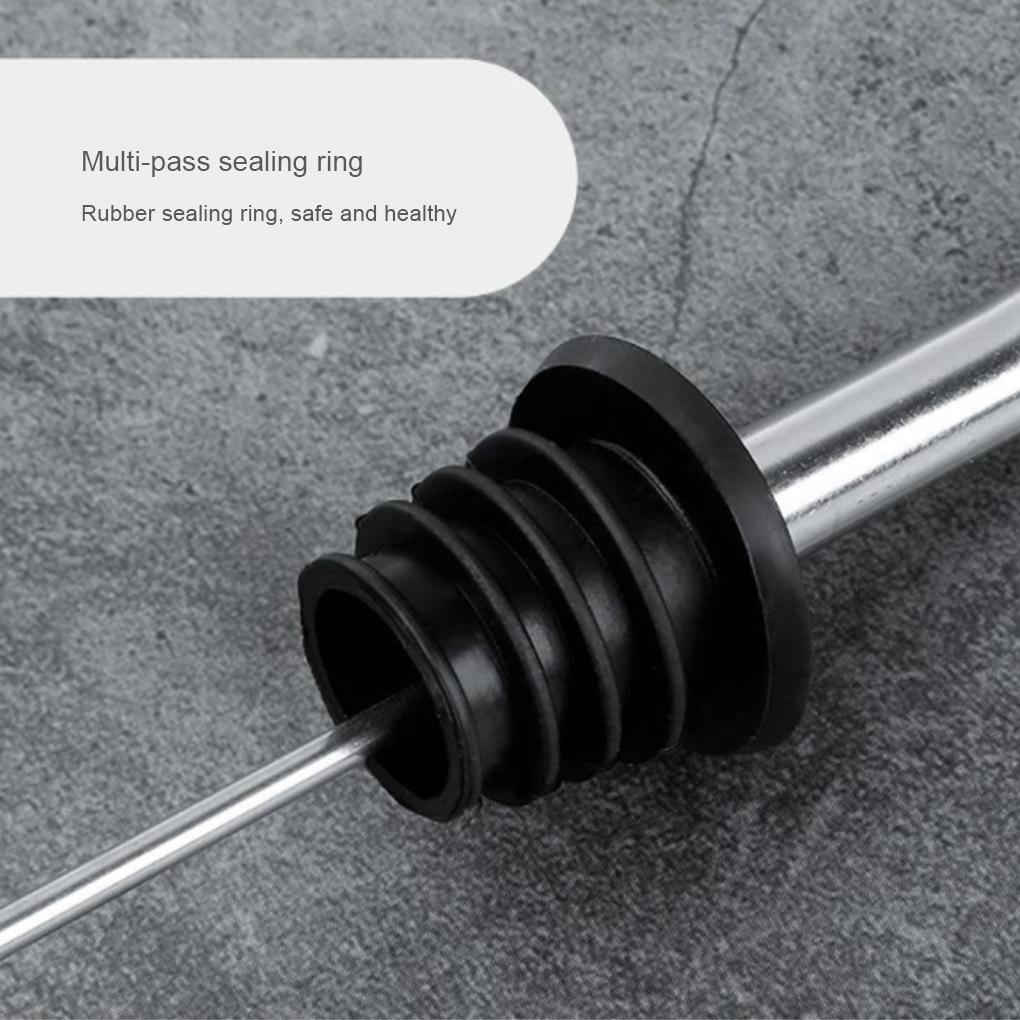 1PC/4PCS Wine Bottle Stopper Rustproof Good Sealing Lightweight Bar Wine Bottle Spout Pourer Rubber Plug for Clubs Cafes