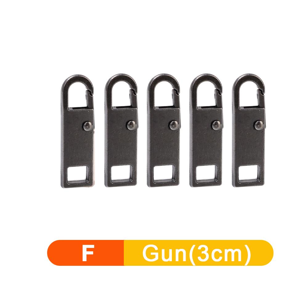 5/1 pz Tiracerniera staccabile universale Kit di riparazione per cerniere in metallo di ricambio per valigie, borse, vestiti e cursori per cerniere