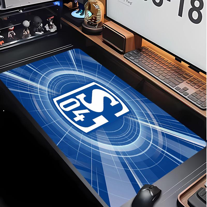 Tappetino per Mouse con Motivo Calcio Schalke 04 Non?Tappetino Mouse da Gioco Antiscivolo con Base in Gomma per Scrivania Ufficio Casa