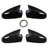 For Vauxhall/Opel Astra H MK5 2004-2009 Car Side Mirror Covers High-quality Glossy Black Mirror Caps Car Accessories