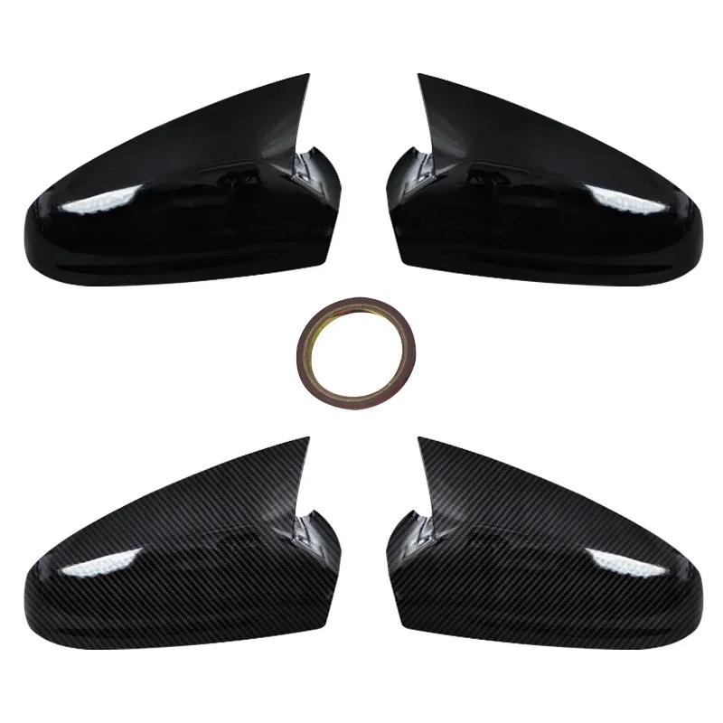 For Vauxhall/Opel Astra H MK5 2004-2009 Car Side Mirror Covers High-quality Glossy Black Mirror Caps Car Accessories