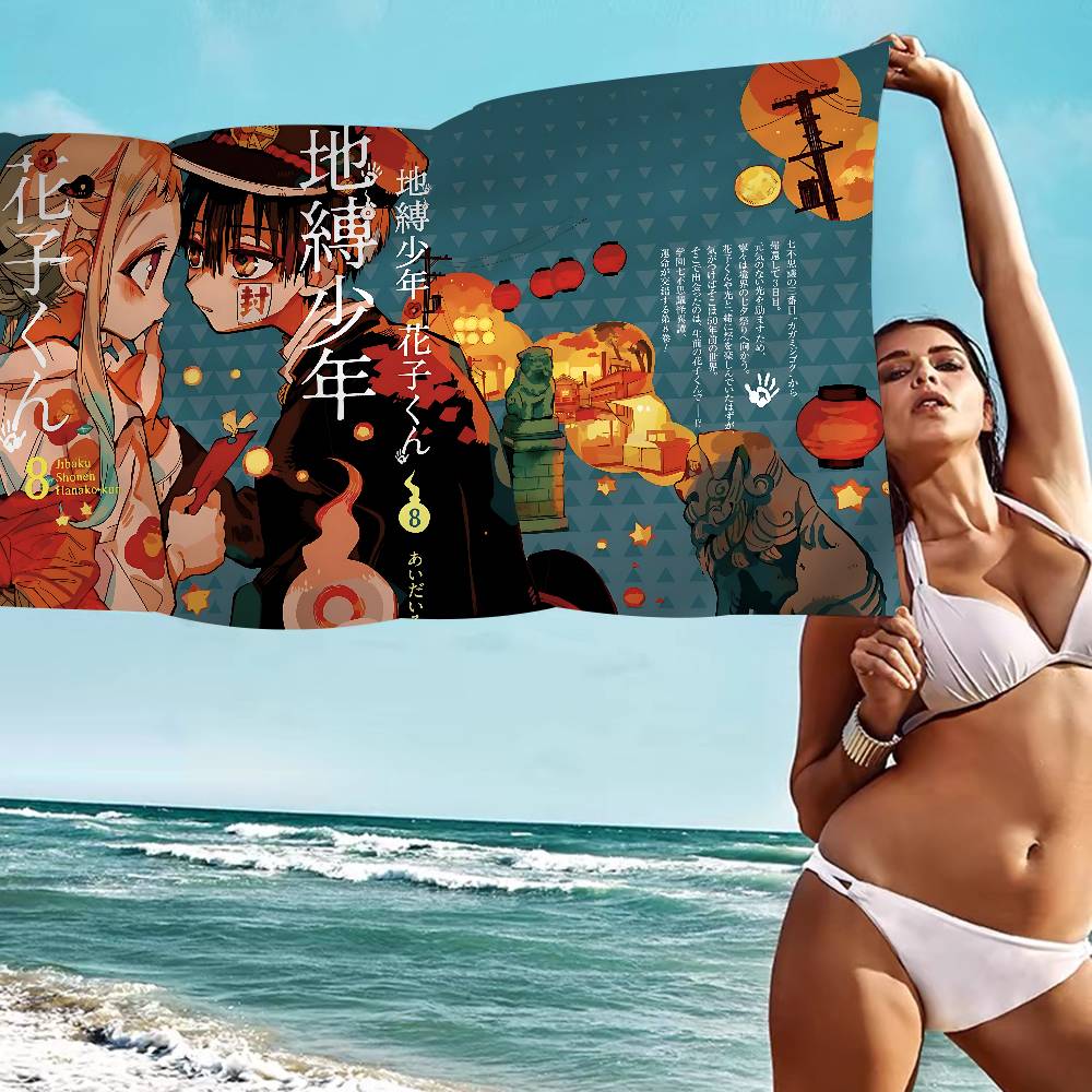 Anime Toilet-Bound Hanako Kun Microfiber Printed Beach Towel Mountain Climbing Yoga Beach Swimming Running Absorbent Soft Towel