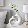 2 pieces/pair Removable Flower Vases Minimalist Vase Set Creative Imitation Ceramic Vase  Bedhead