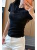 Elegant Embroidered Women's Slim Waist Short-Sleeve T-Shirt