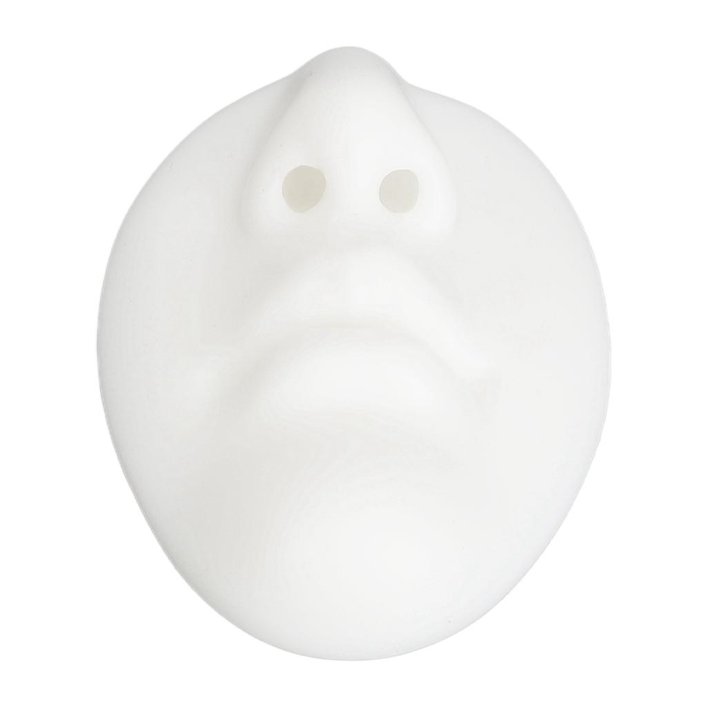 Silicone Mouth Nose Model 3D Realistic Reusable Display Nose Piercing Practice Model White