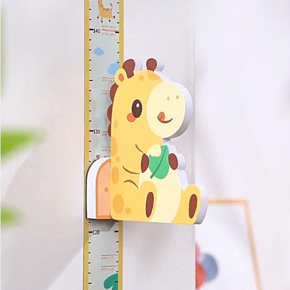 3D Children's Magnetic Sticker 65-180cm Stereo Height Ruler Cute Height Measuring Ruler for Home