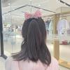 Korean Style Sequin Bow Hair Clip for Girls - Crown 3D Top Hairpin Accessory