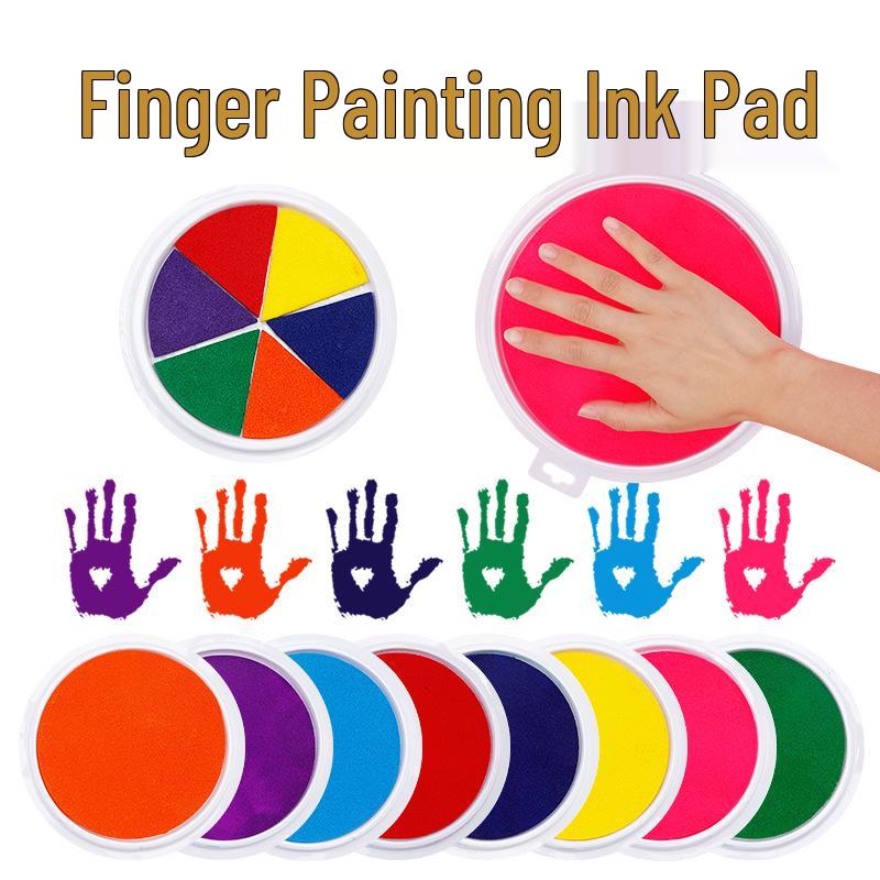 Washable Finger Paint Ink Pad for Kids: Perfect for Kindergarten Art and Palm Prints