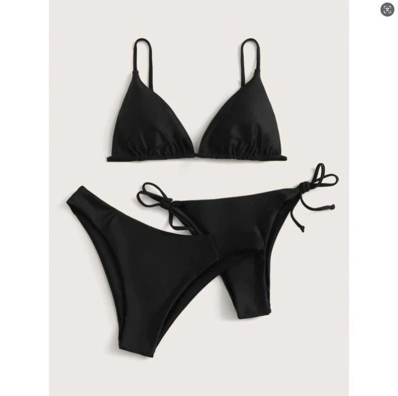 

Женский популярный купальник-бикини из трех частей в европейском и американском стиле со шнуровкой Medium