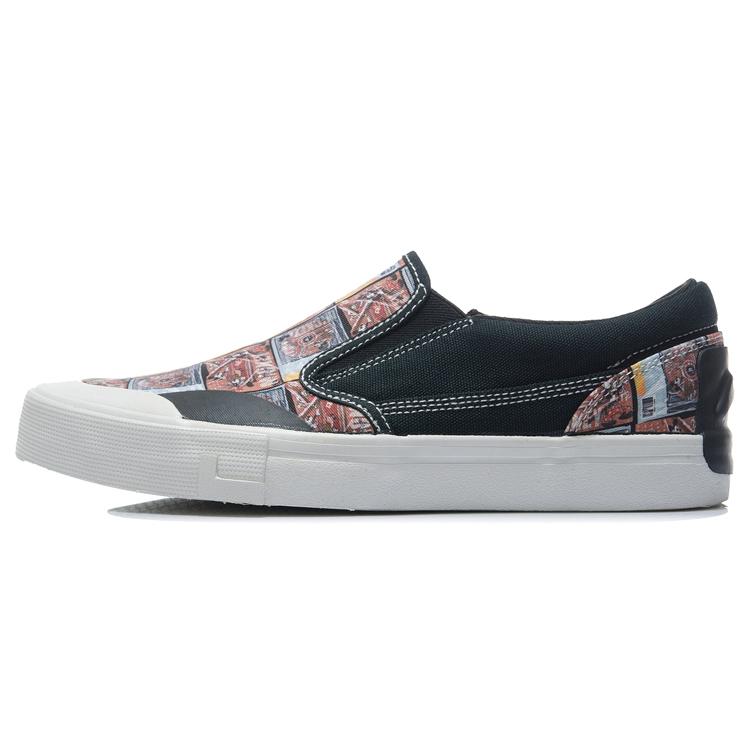 

Li Ning Canvas Slip Resistant, Abrasion Resistant, Lightweight Cushioning Low top Skateboard Shoes Men s Black AECR013-5 43