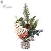 25 mini vánočních stromků Pevná základna Větev borovice Různé styly Party dekorace Roztomilá vánoční dekorace Foto rekvizity
