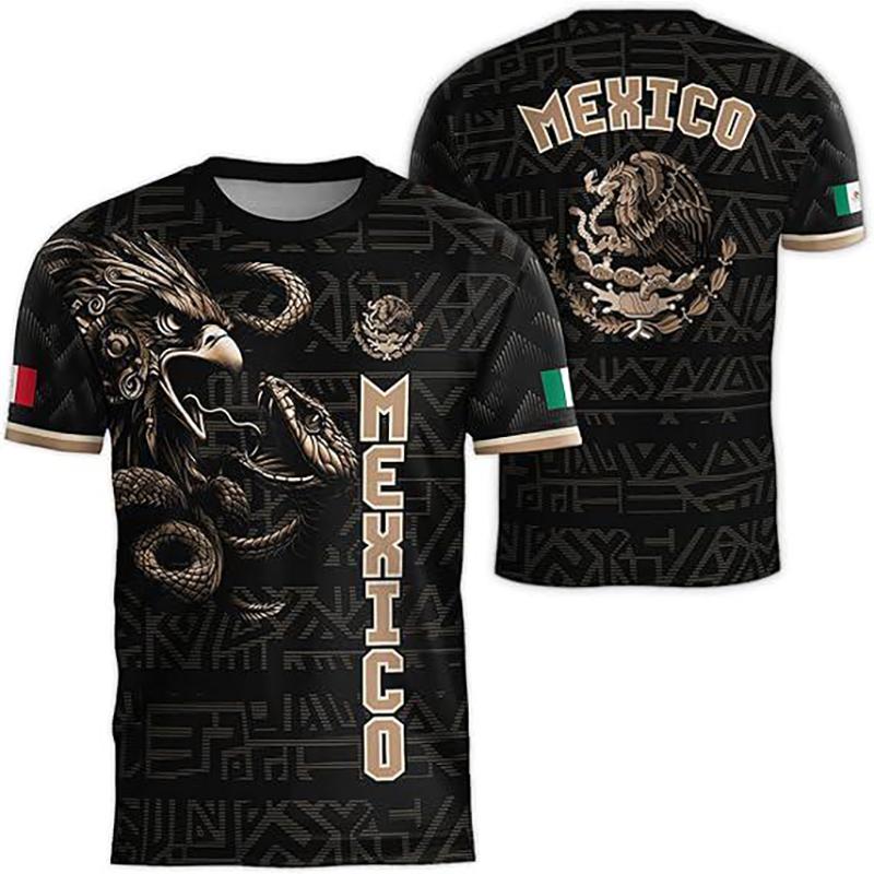 Mexico 2026 Football Jersey National Flag Print Home Away Soccer Shirt Team Kit Fanwear For Men And Women