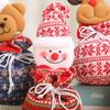 New Christmas knitted apple bag, Christmas cute children's gift bag, safe fruit bag, candy bag, gift bag