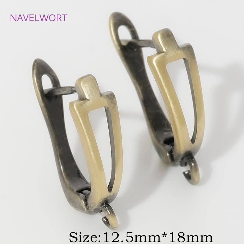Fasteners For Earring Antique Bronze Shvenzy Earwires Brass Earring Hooks Earring Fixtures For DIY Earrings Making Accessories