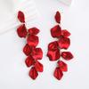Eleganti Orecchini Pendenti a Petalo e Foglia alla Moda Orecchini Lunghi con Nappe Colorate Retrò Gioielli Esagerati Pendenti per Orecchie Donna