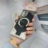 Carbon Fiber Phone Case S25 Ultra S24 S23 S22 Metal Magnetic Rotating Stand Shockproof Heat Dissipation