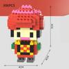 6cm high particle building blocks assembly toys mini desktop ornaments room decoration Halloween Christmas anime cartoon kawaii