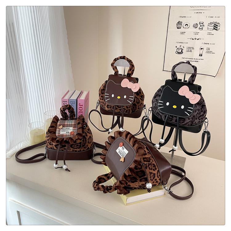 Damski plecak w panterkę: Modna, codzienna torba studencka i dojazdowa 2025 o dużej pojemności.