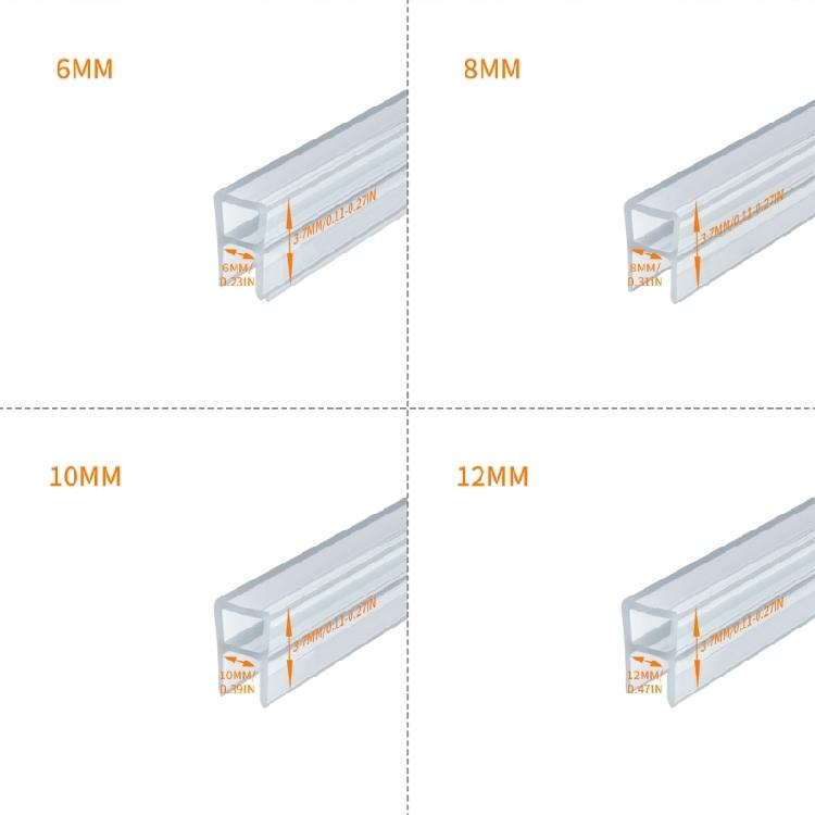 Silikonmaterialien Dichtungsstreifen Zubehör für Duschwand Bieten Lange Nutzungsdauer Haltbarkeit und Einfache Installation